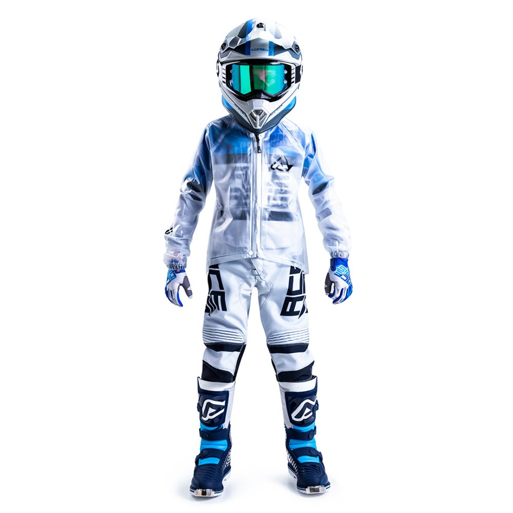 Chaqueta chubasquero Acerbis Rain transparente 3.0 niño