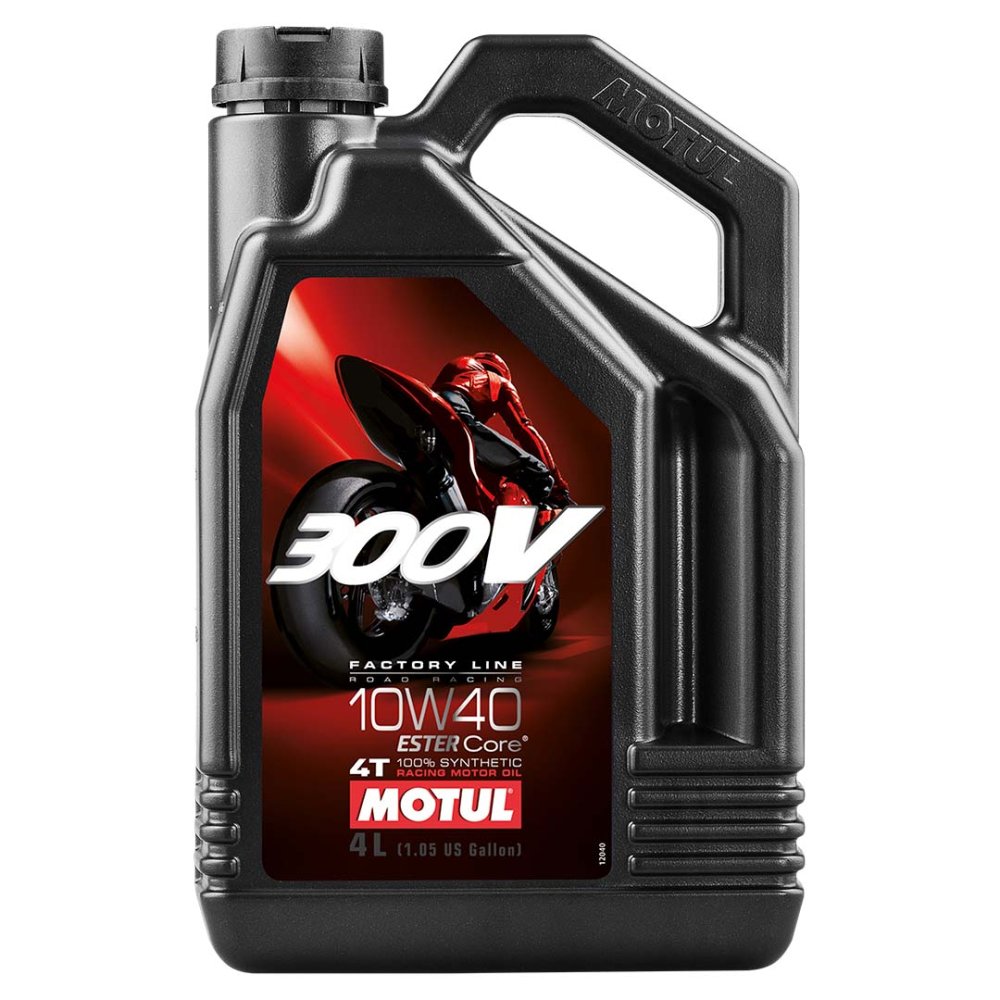 Aceite motor 4T Motul 300V Factory Line Road Racing 10W40 10W40 (4 Litros) Aceite motor 4T Motul 300V Factory Line Road Racing 10W40 10W40 (4 Litros)