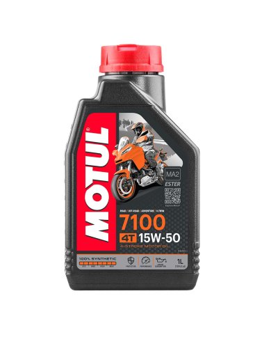 Aceite motor 4T Motul 7100 15W50 (1 Litro) Aceite motor 4T Motul 7100 15W50 (1 Litro)
