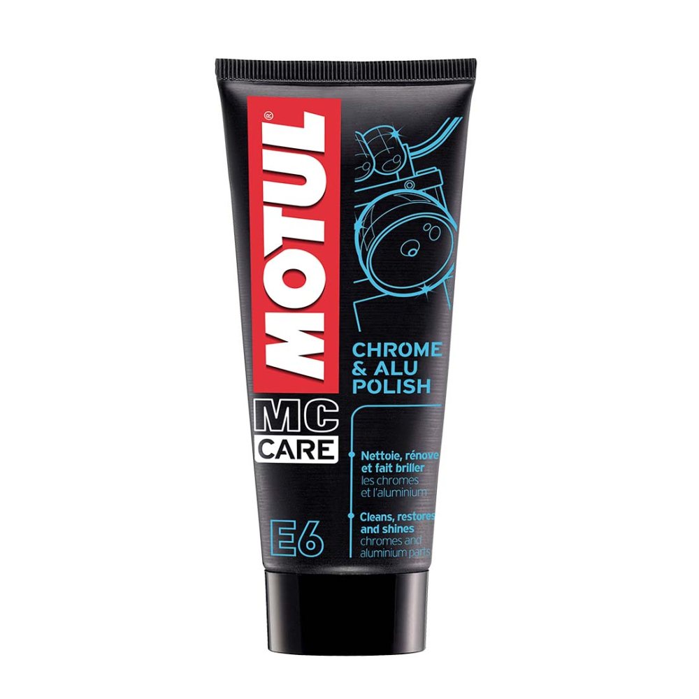 Crema restauradora de cromados y aluminios Motul E6 100ml. Crema restauradora de cromados y aluminios Motul E6 100ml.