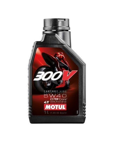 Aceite motor 4T Motul 300 V Road Racing 5W40 (1 Litro)