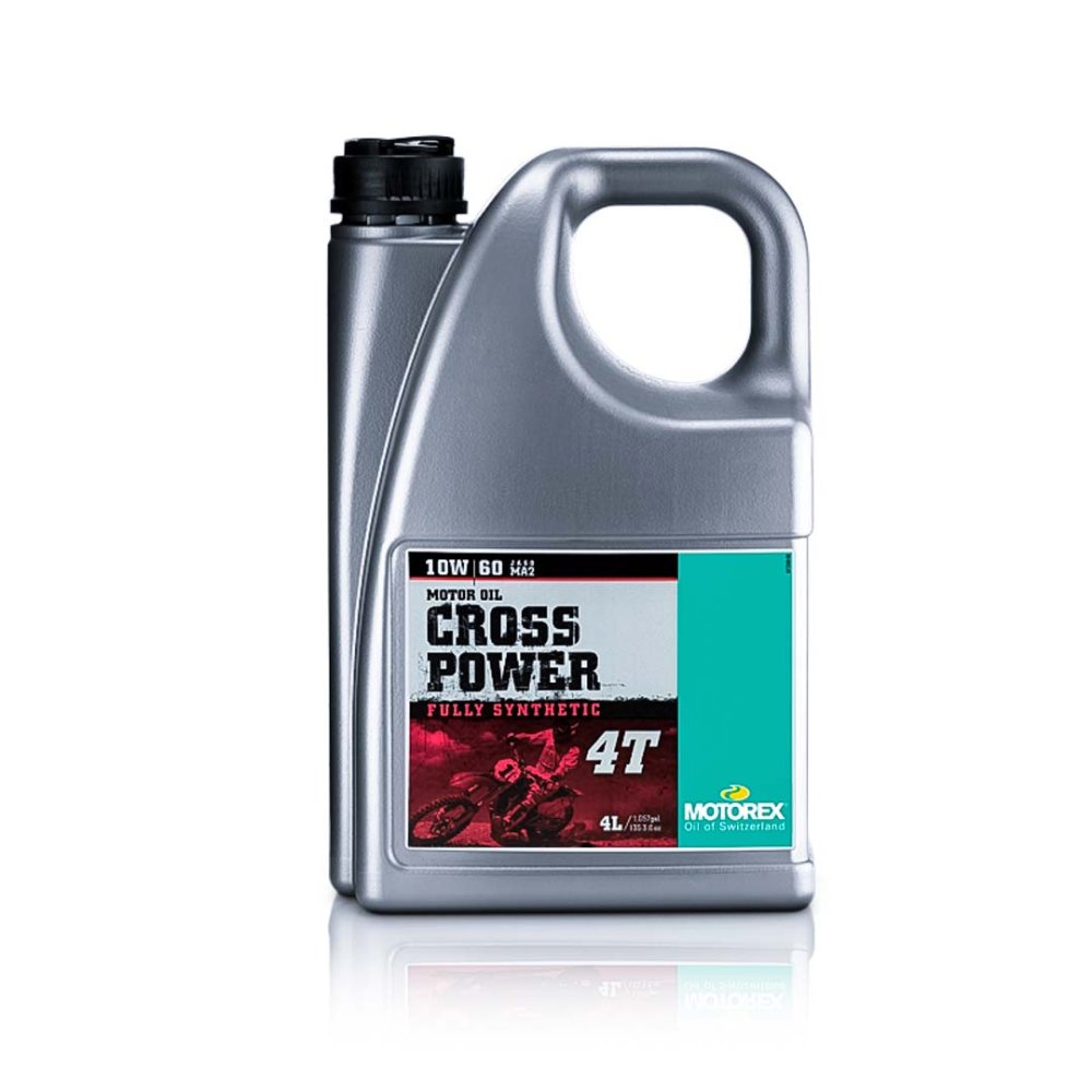 Aceite motor Motorex Cross Power 4T 10W60 (4 Litros) Aceite motor Motorex Cross Power 4T 10W60 (4 Litros)