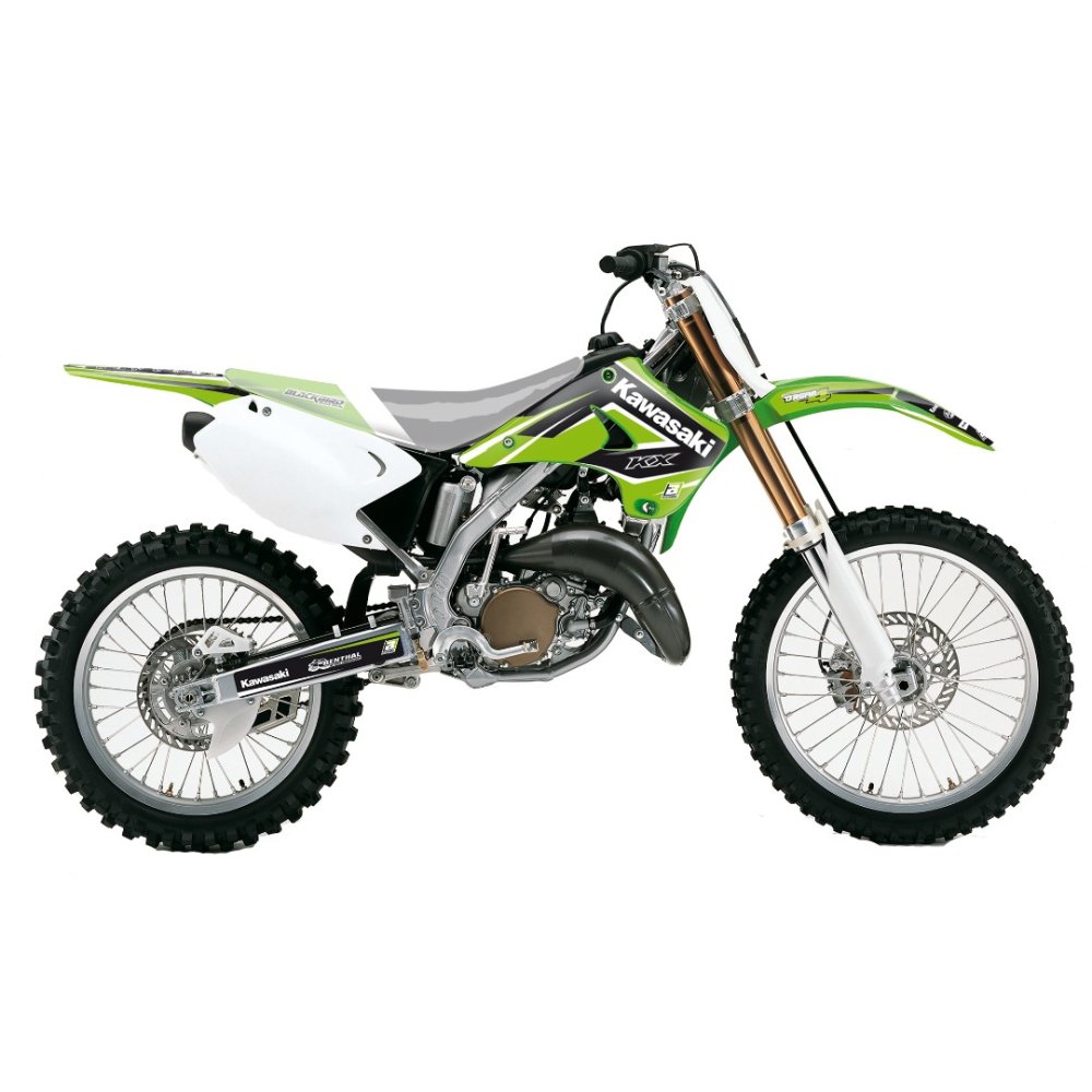 Kit de adhesivos Blackbird Racing Dream 4 Kawasaki KX 125 / KX 250 03-08 Kit de adhesivos Blackbird Racing Dream 4 Kawasaki KX 125 / KX 250 03-08