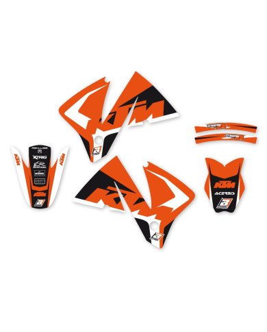 Kit de adhesivos Blackbird Racing Dream 4 Ktm EXC 01-02 Kit de adhesivos Blackbird Racing Dream 4 Ktm EXC 01-02