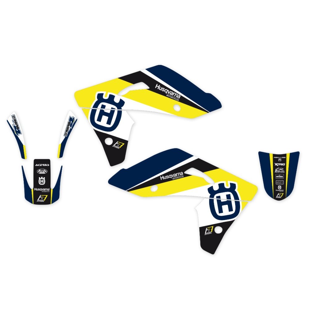Kit de adhesivos Blackbird Racing Dream 4 Husqvarna TE-TC 400-570 01-04