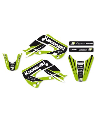 Pack plásticos + adhesivos Kawasaki KX 65 00-22