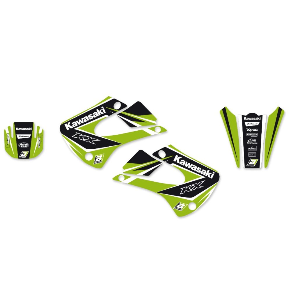 Pack plásticos + adhesivos Kawasaki KX 85 01-13
