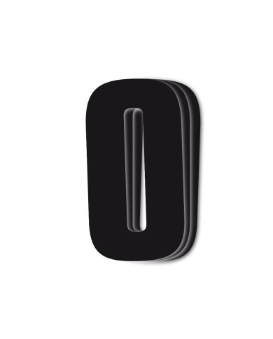 Dorsal 0 ( Pack de 3 Pcs PVC)  Blackbird Racing Negro