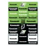 Pegatinas Sponsor Blackbird Racing KAWASAKI