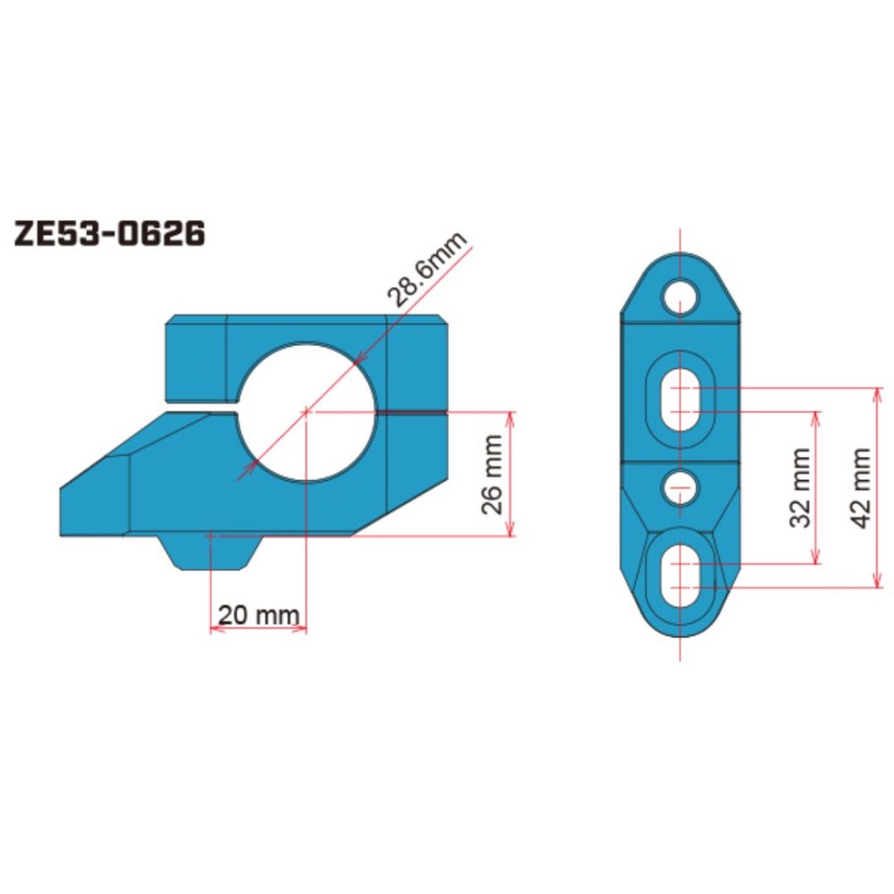 Torretas Zeta con avance para manillar de 28mm