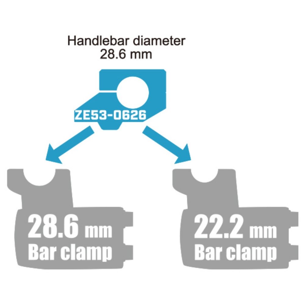 Torretas Zeta con avance para manillar de 28mm