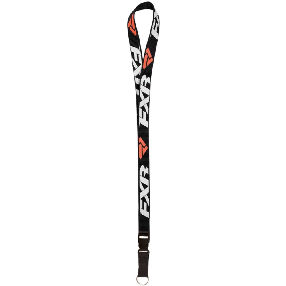 Lanyard FXR 18 Negro / Blanco / Naranja