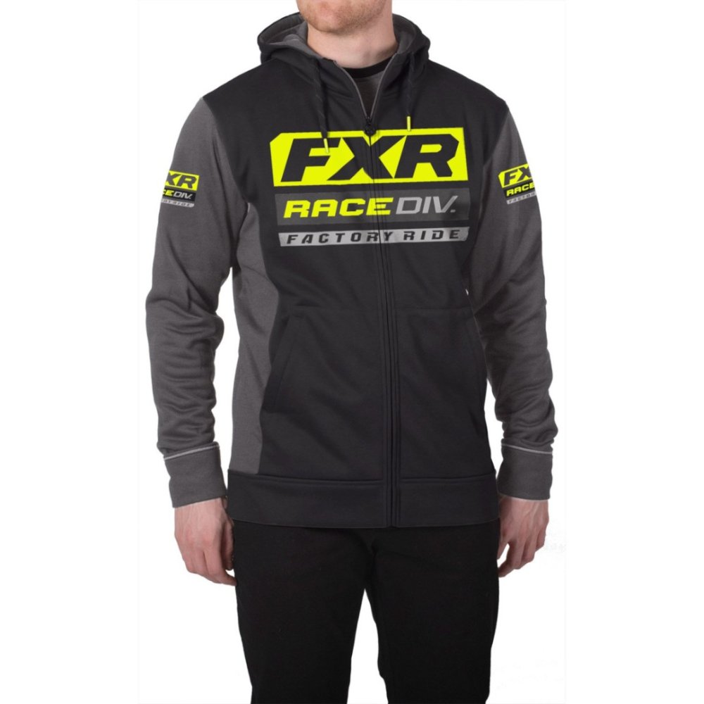 Sudadera FXR M Race Division Tech Hoodie 20 Negro / Amarillo Hi-Vis Sudadera FXR M Race Division Tech Hoodie 20 Negro / Amarillo Hi-Vis