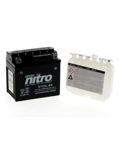 Batería Nitro YTX5L-BS Ácido AGM