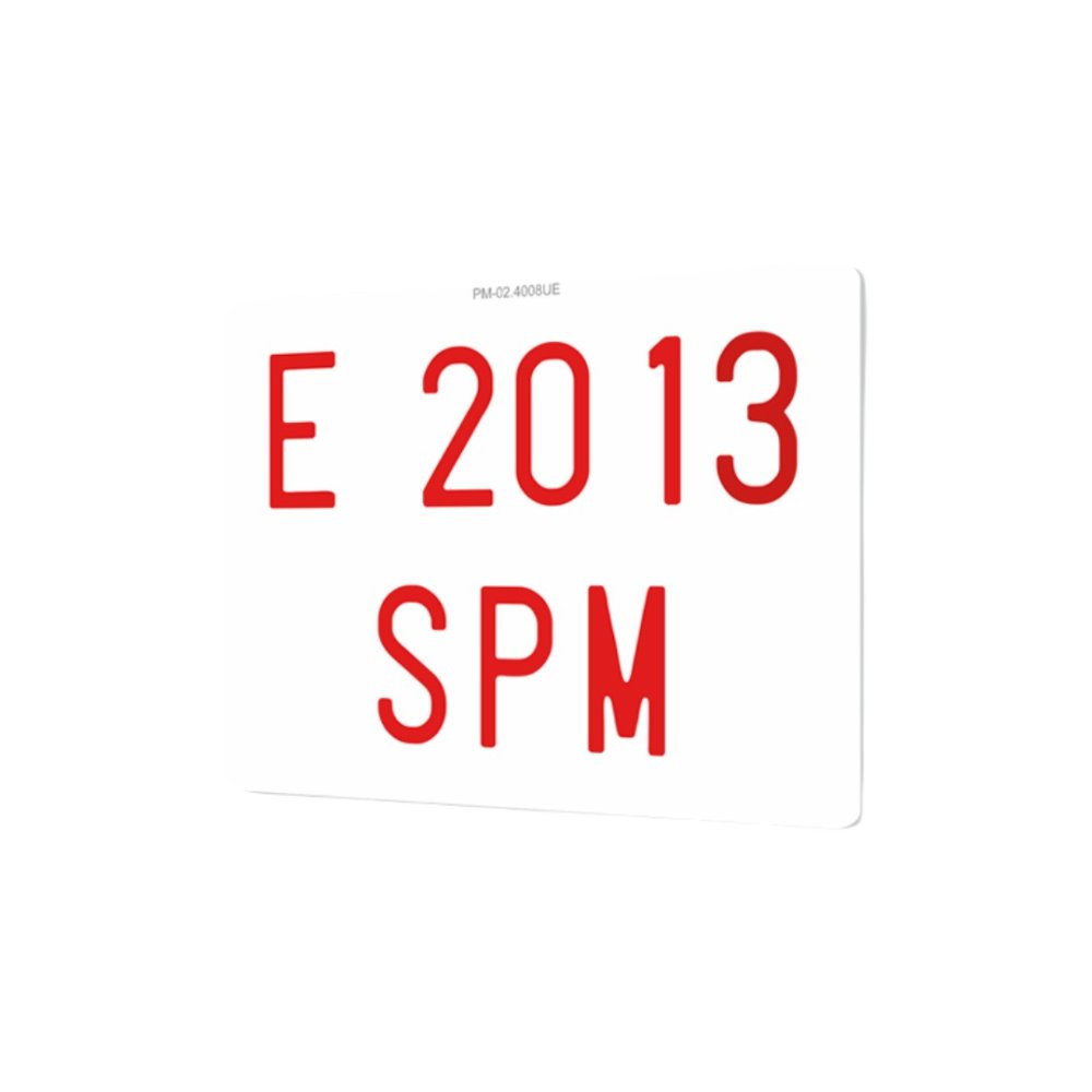 Placa matrícula Quad grande 280x200 mm