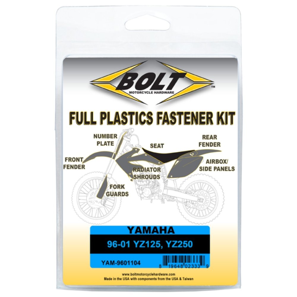 Kit de sujeción de plásticos Yamaha YZ 125/250 96-01