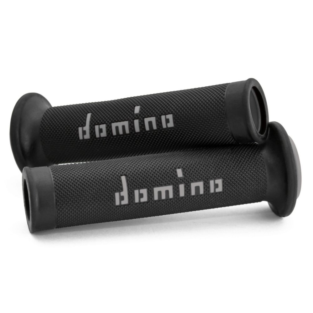 Puños  Domino racing 126mm negro/rojo
