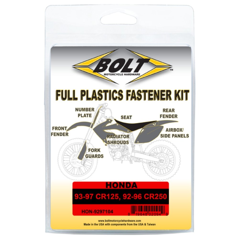 Kit de sujeción de plásticos Honda CR 125 93-97 / CR 250 92-96
