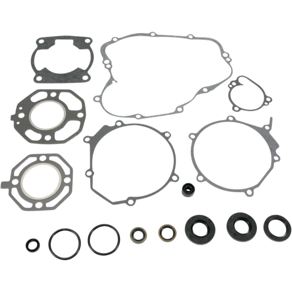 Kit completo juntas motor con retenes aceite Mooseracing Kawasaki KX80 88-89