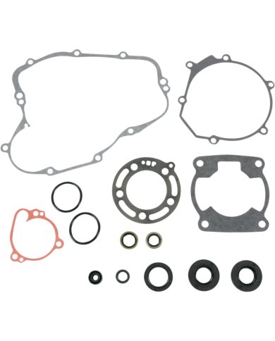 Kit completo juntas motor con retenes aceite Mooseracing Kawasaki KX100 95-97