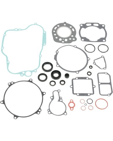 Kit completo juntas motor con retenes aceite Mooseracing Kawasaki KX125 89