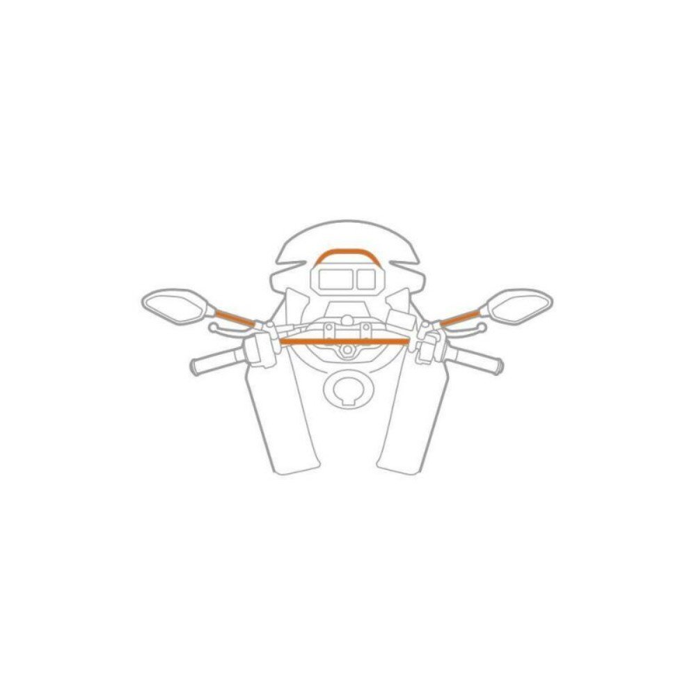 Fijación Opti-line para espejos y barras de dirección