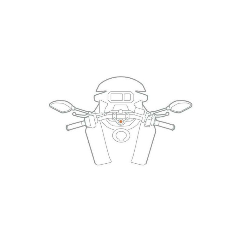 Fijación opti-line para tubo de dirección de moto 10 a 25 mm