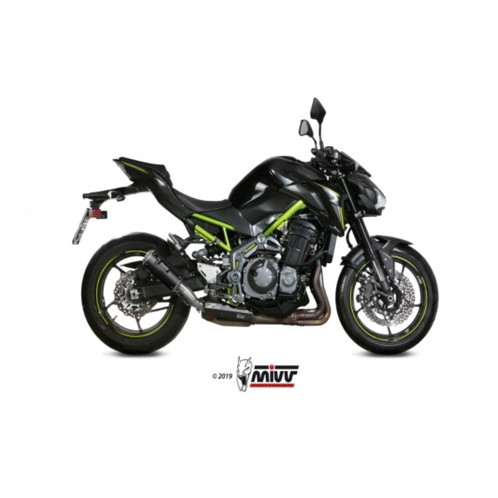 Escape Mivv (Slip-On) MK3 Carbon Kawasaki Z900 17-19 Z900 A2 17-22