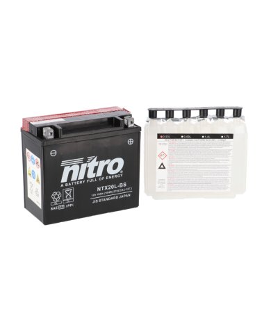 Batería Nitro YTX20L-BS Sellada Batería Nitro YTX20L-BS Sellada