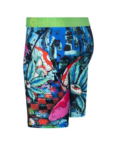 Boxer Ethika Creep E Trip Azul/Verde Boxer Ethika Creep E Trip Azul/Verde