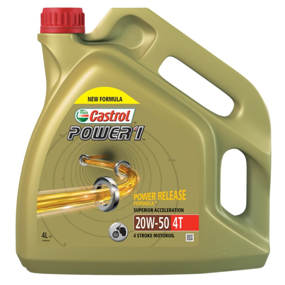 Aceite motor 4T Castrol Power1 20W50 (4 Litros)