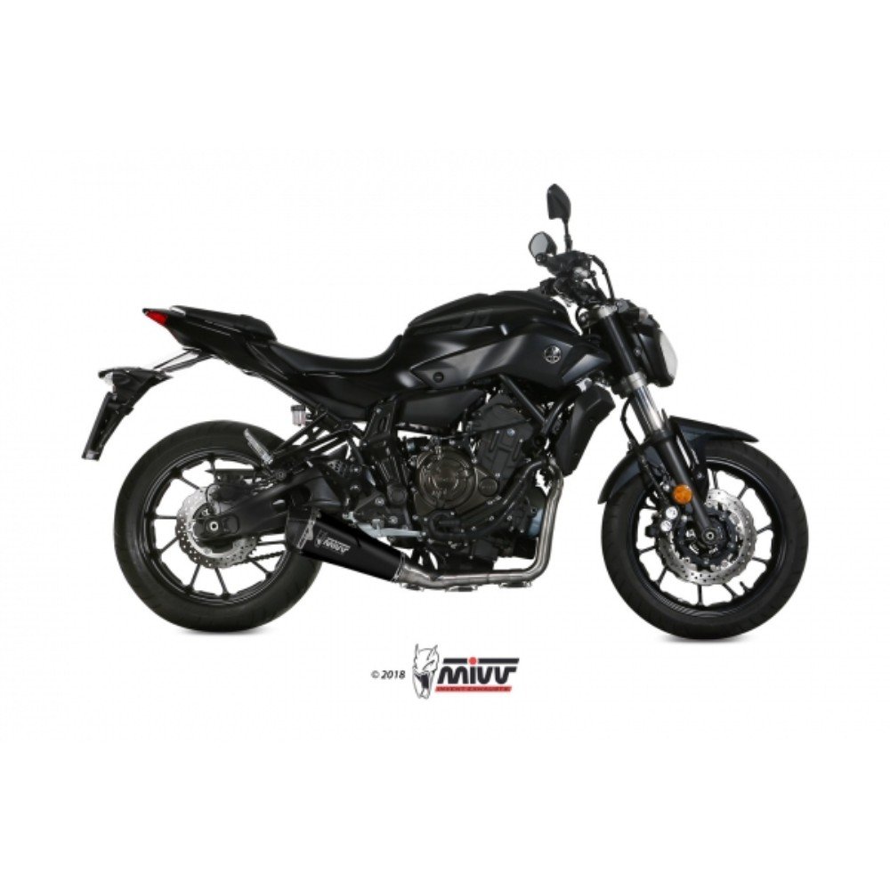 Escape Mivv Deltarace Inox Negro Yamaha MT-07 / FZ-07 14-20