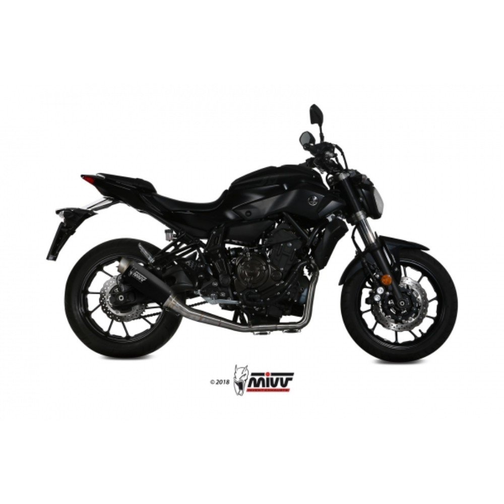 Escape MIVV GPPRO BLACK INOX  Yamaha MT-07 / FZ-07 14-20