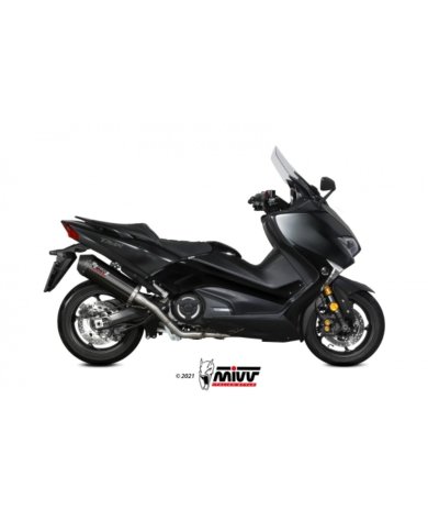 Escape MIVV OVAL BLACK INOX Yamaha T-Max 530 17-19/ T-Max 560 21-22 Escape MIVV OVAL BLACK INOX Yamaha T-Max 530 17-19/ T-Max 560 21-22