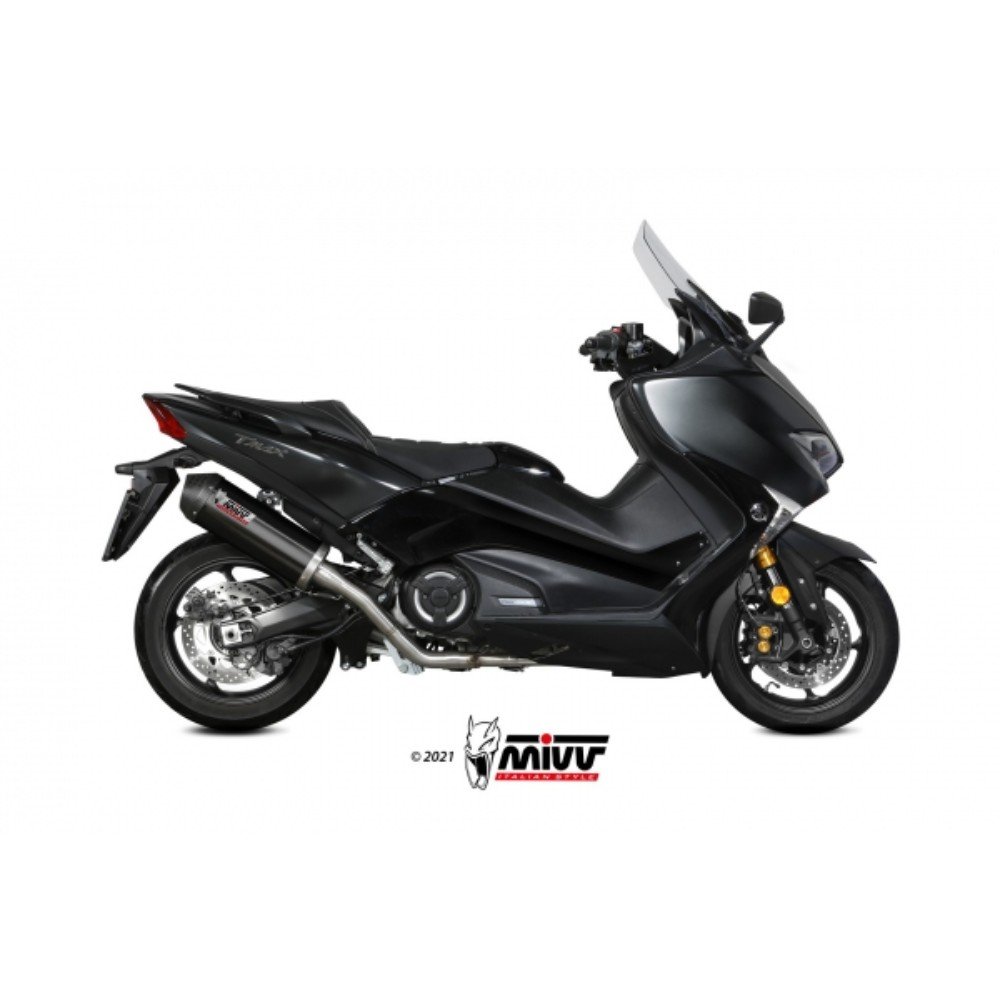 Escape MIVV OVAL BLACK INOX Yamaha T-Max 530 17-19/ T-Max 560 21-22