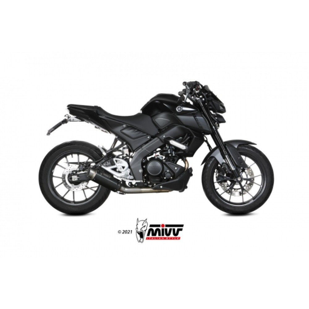 Escape MIVV GPPRO BLACK INOX Yamaha MT-125 20-21/ YZF R125 19-22
