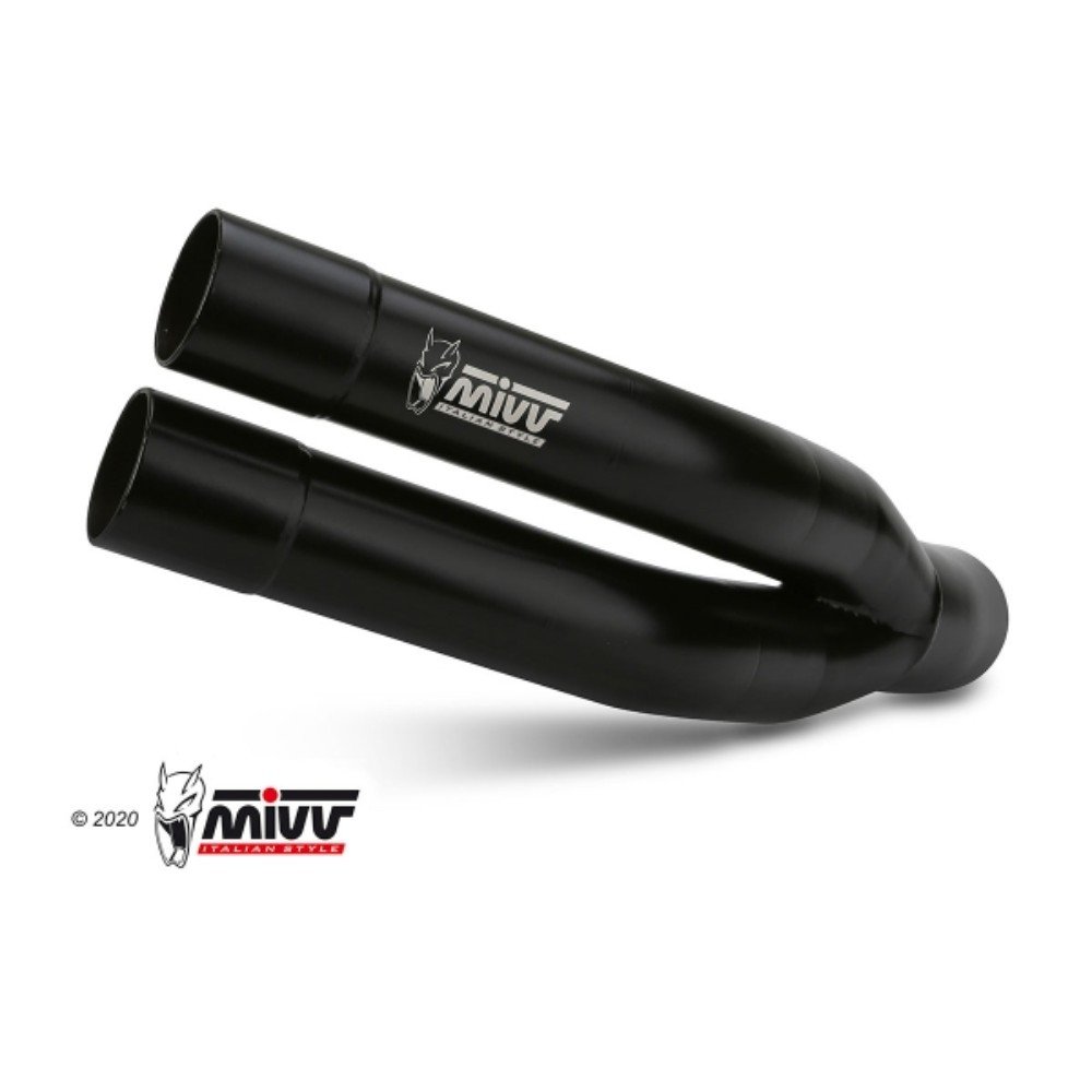 Escape MIVV (slip on) DOUBLEGUN BLACK INOX Kawasaki Z 900 17-19 / Z900 A2 (35/70 KW) 17-22