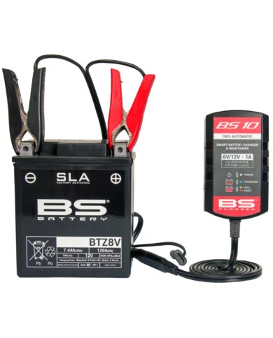 Cargador de bateria inteligente BS Battery BS10 6/12V 1A Cargador de bateria inteligente BS Battery BS10 6/12V 1A