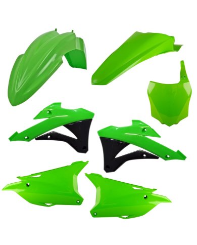 Kit de plásticos Polisport Kawasaki KX 85/100 14-21 Kit de plásticos Polisport Kawasaki KX 85/100 14-21