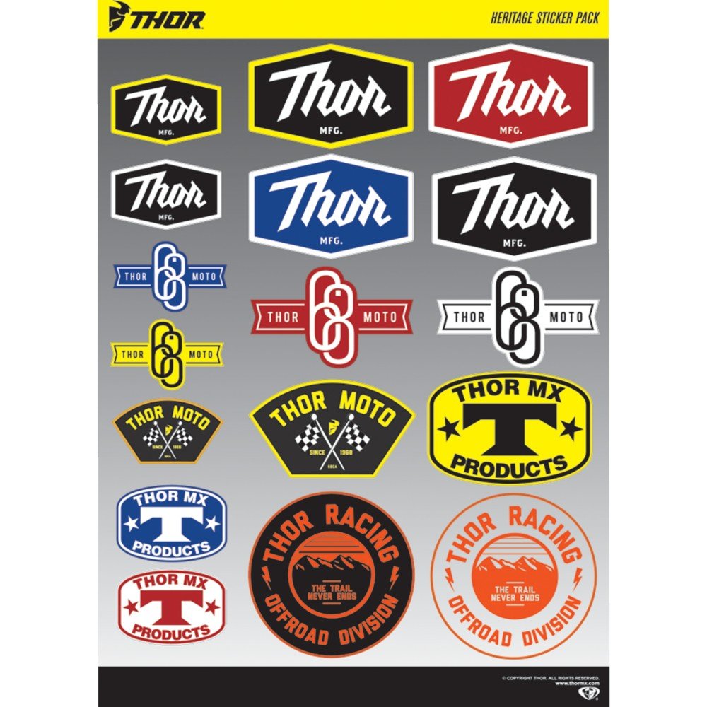 logotipos de motocross de thor