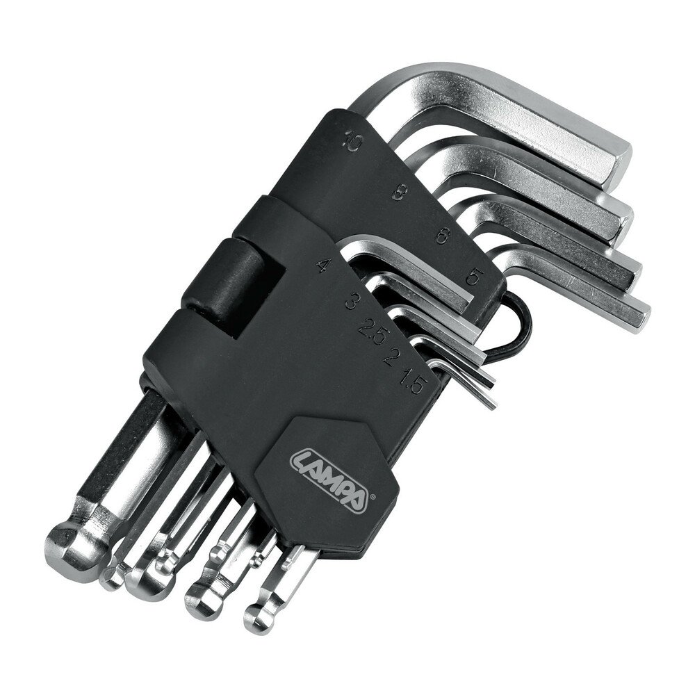 Llave Allen macho hexagonales (9 piezas)