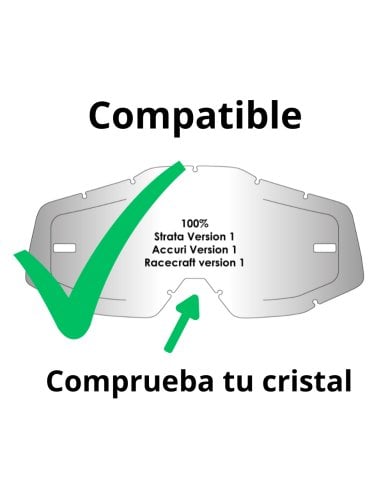 Cristal Airscreen con aberturas laterales 100% Strata/Accuri/Racecraft