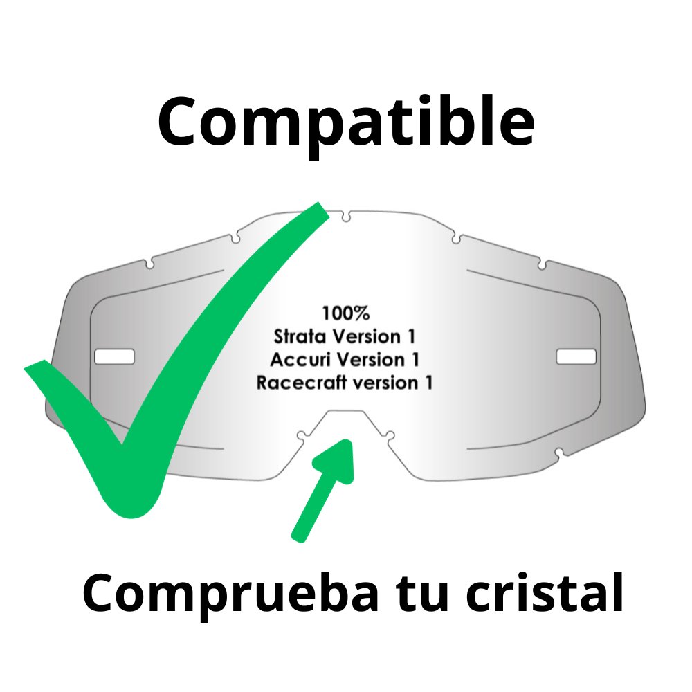 Cristal Airscreen con aberturas laterales 100% Strata/Accuri/Racecraft
