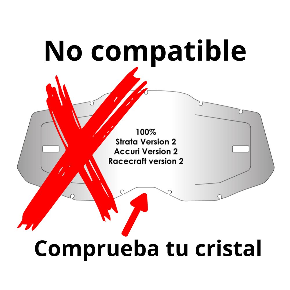 Cristal Airscreen con aberturas laterales 100% Strata/Accuri/Racecraft