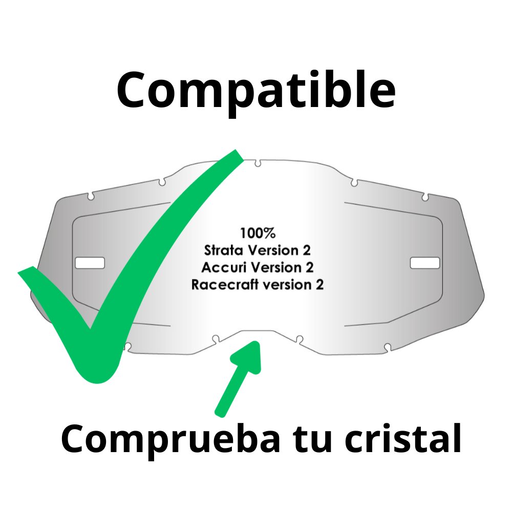 Cristal Airscreen con aberturas laterales 100% Strata 2 Accuri 2 Racecraft 2