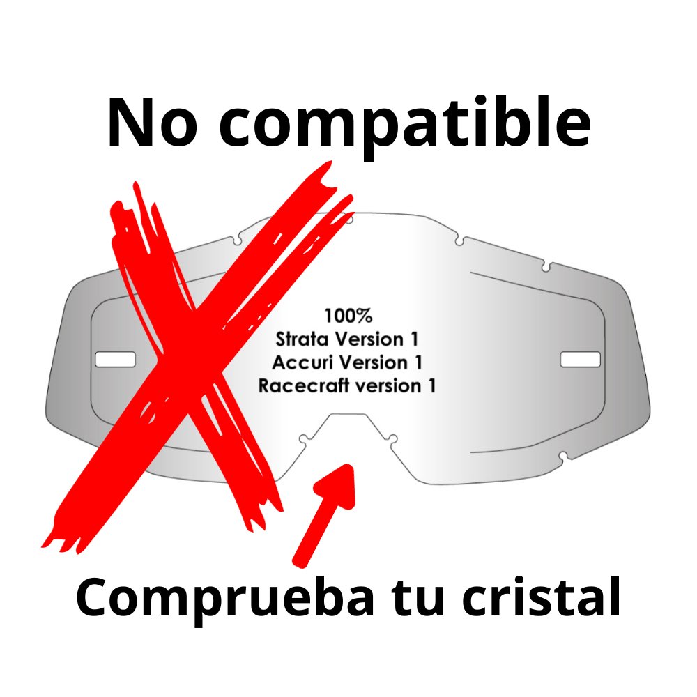 Cristal Airscreen con aberturas laterales 100% Strata 2 Accuri 2 Racecraft 2