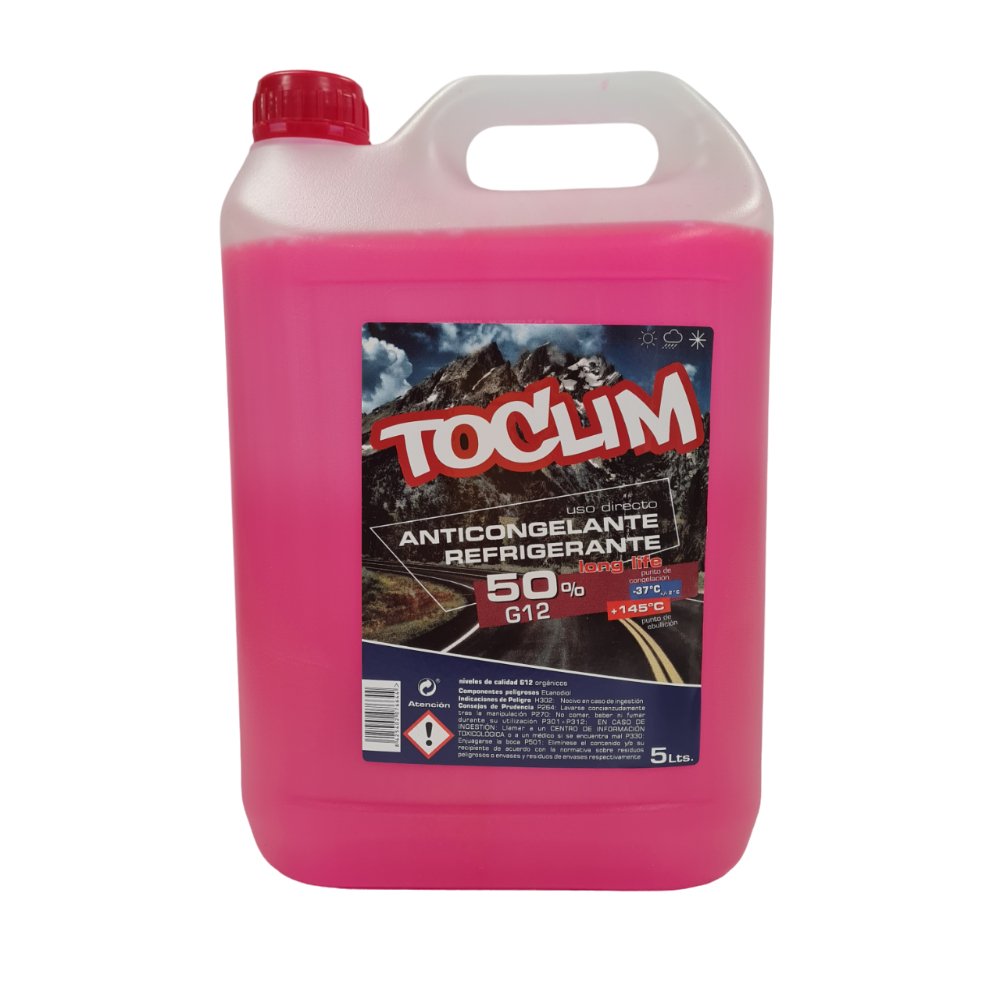 Anticongelante Toclim G12 organico rosa 5L Anticongelante Toclim G12 organico rosa 5L