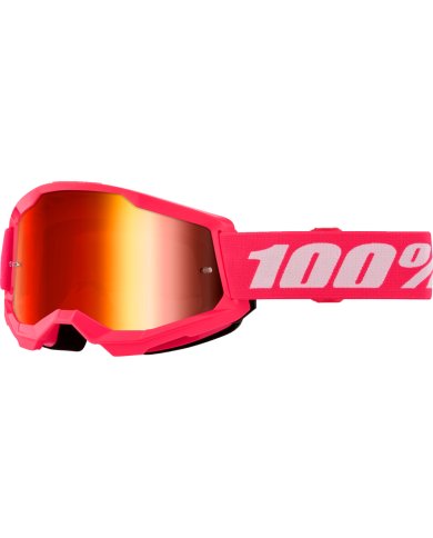 Gafas 100% Strata 2 rosa - cristal rojo espejo