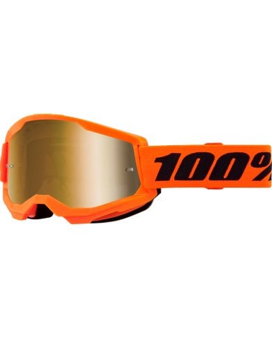 Gafas 100% Strata 2 naranja - cristal dorado espejo