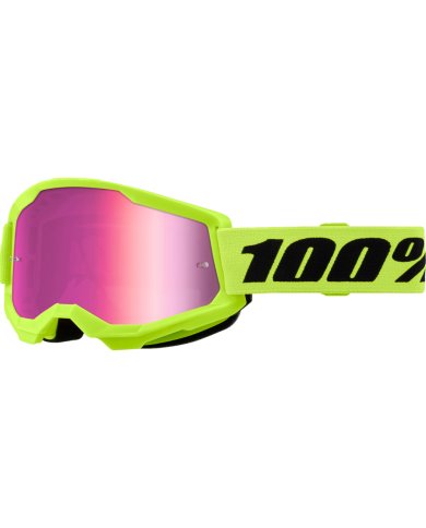 Gafas 100% Strata 2 amarilla - cristal rosa espejo Gafas 100% Strata 2 amarilla - cristal rosa espejo